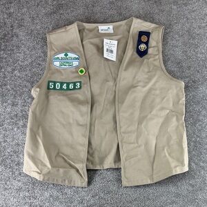 NWT Girl Scouts Cadette Senior Ambass Vest Small 5/6–7/8 Official Uniform USA CA